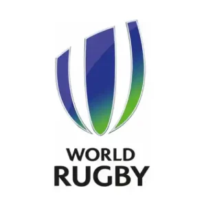 The World Rugby accreditation badge.