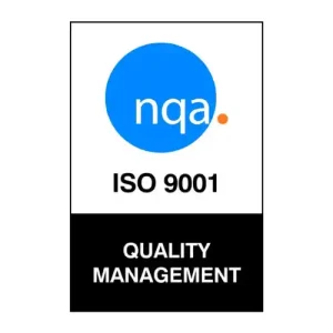 The ISO9001/2015 certification badge.